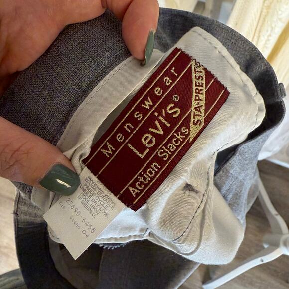 Levi's Men's Size 40R Gray Action Suit with STA-PREST #3414 - Picture 13 of 13